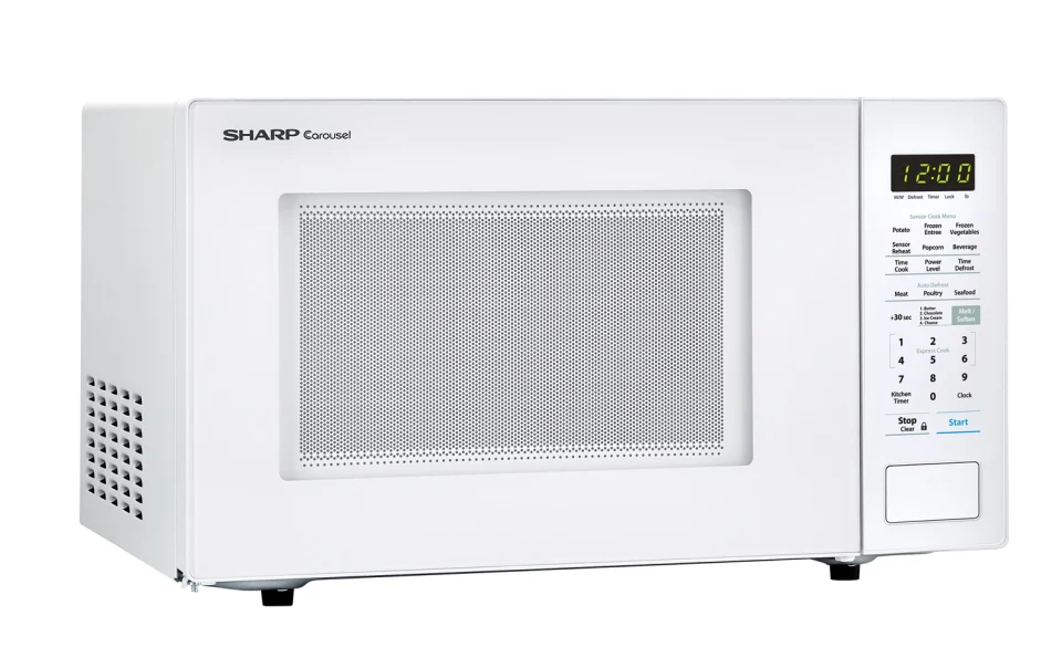 SMC1441CW by Sharp 1.4 cu. ft. 1000W Sharp White Countertop Microwave Oven Rutland Appliances