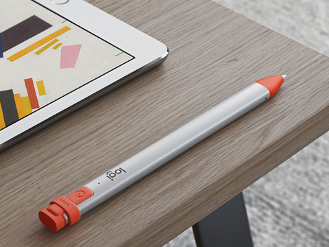 Logitech Crayon - digital pen - intense sorbet - 914-000033 - Tablet Stylus  