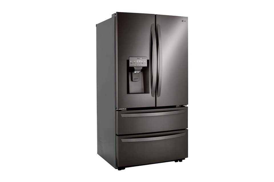 LG 22 Cu ft. Smart Counter Depth Silver-Tone Double Freezer Refrigerator