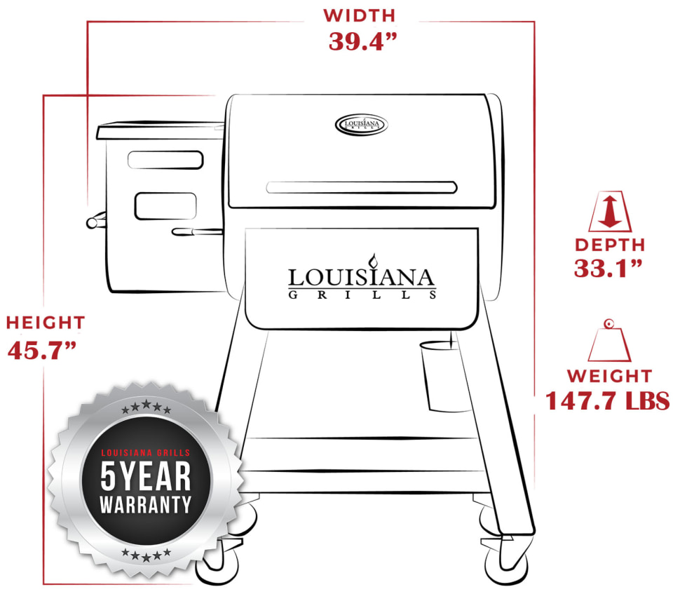 Louisiana Grills SL700 Pellet Grill BUNDLE TOROS COOKWARE BAKEWARE