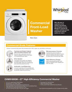 Whirlpool 3.1 cu. ft. High-Efficiency White Front Load Commercial