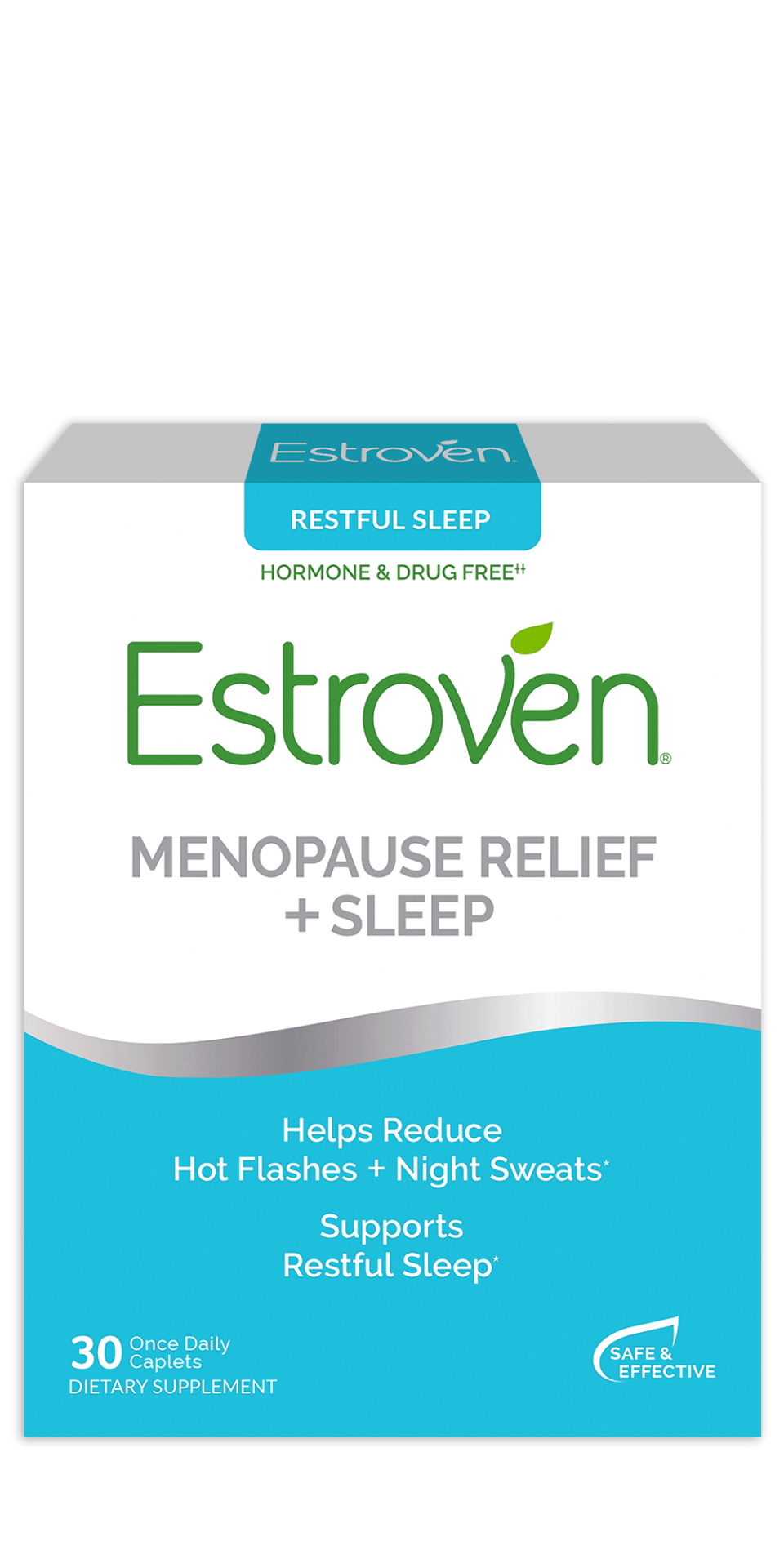 Estroven Menopause Relief + Weight Management, Hormone Free, 30 ct