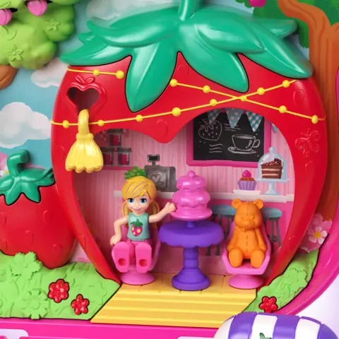 Polly Pocket 1994 Starlight Party Townhouse w/Canvertible Live in online Car*3 Dolls