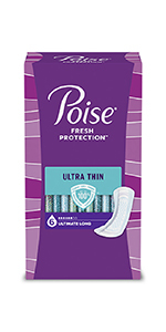 Poise Ultra Thin Incontinence Pads, Moderate Absorbency, Bladder