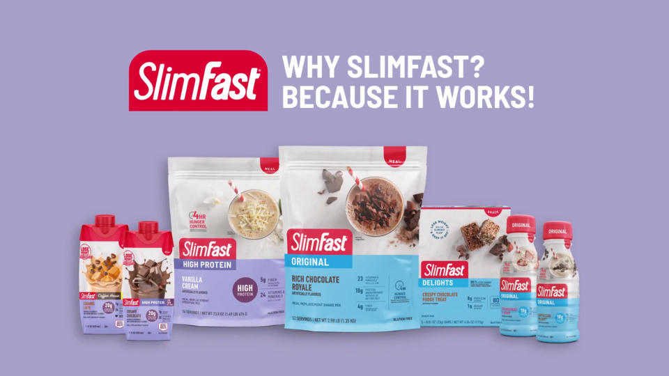 thumbnail video image 3 of (6 pack) SlimFast Original Meal Replacement Shake Mix, French Vanilla, 22 Servings, 3 of 10