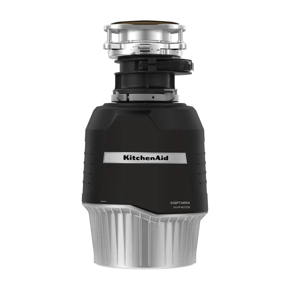 KitchenAid 3 4 HP Batch Feed Garbage Disposal with 3 Stage MultiGrind Technology KGBP734RXX