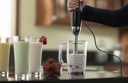 KitchenAid 5-Speed Silver Immersion Blender with Whisk and Chopper  Attachments KHB2561CU - The Home Depot