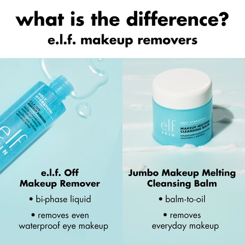 Different e.l.f. makeup removers