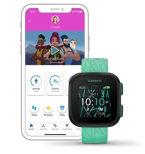 Garmin Kids Watch Garmin Bounce™, Kids Smartwatch, Two-Way Text