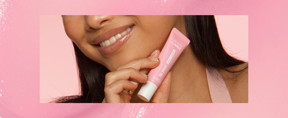 thumbnail video image 2 of Revlon Glimmer Lip Treat Balm + Mask for Dry Lips, Overnight, 002 Marshmallow Dreams, 0.4 fl oz, 2 of 15