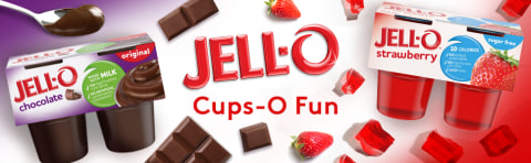 Jell-O Dulce de Leche Sugar Free Ready-to-Eat Pudding Cups Snack, 4 ct Cups