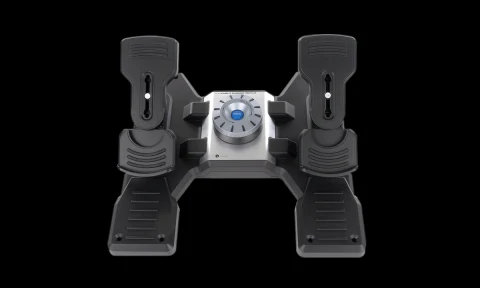 Logitech G 945-000024 Flight Rudder Pedals for PC, Black