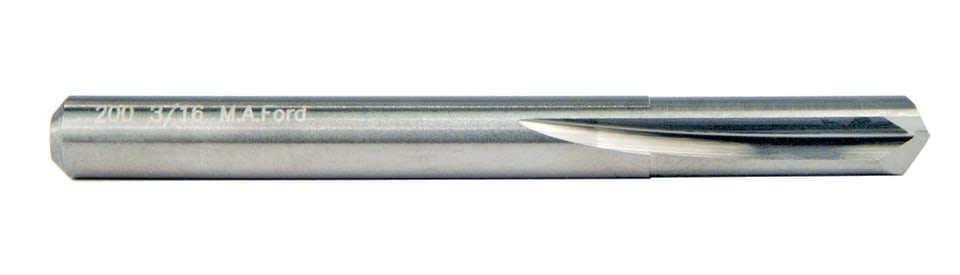 #56 .0465" Straight Flute Carbide Drill For Hard Materials  HRc40 Melin #87361 733438873617