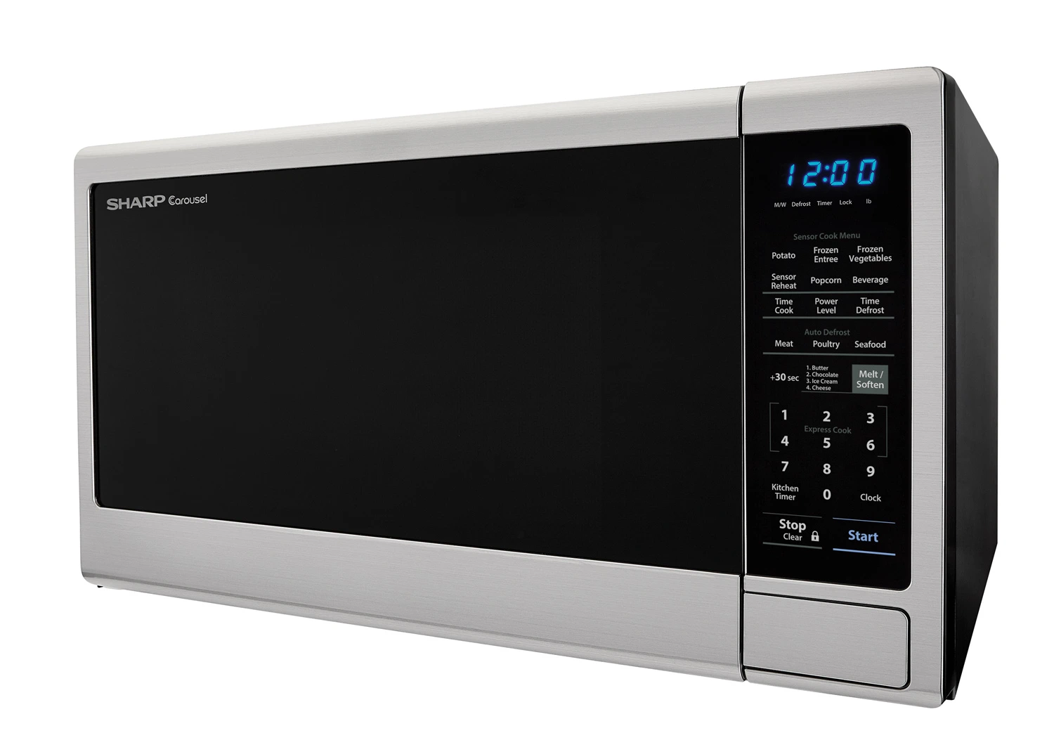 1.8 Cu Ft Stainless Steel Microwave, Black Mirror Door