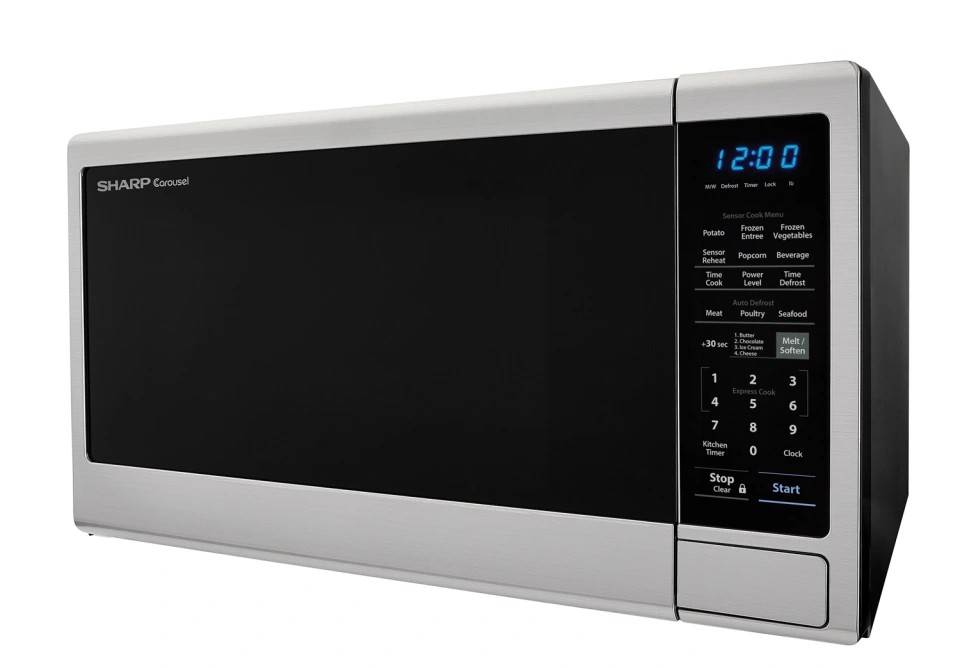 1.8 Cu Ft Stainless Steel Microwave, Black Mirror Door
