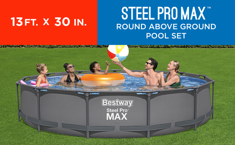 Steel Pro MAX™ 13’ x 30” Round Above Ground Pool