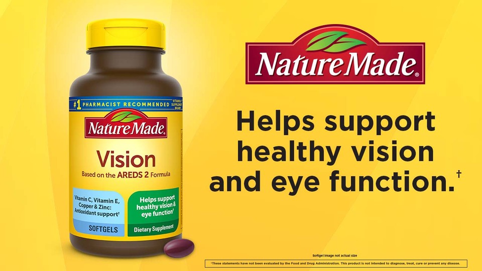 thumbnail video image 2 of Nature Made Vision with AREDS 2 Formula, Eye Health, Dietary Supplement, 60 Count, 2 of 11
