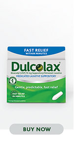Dulcolax Medicated Laxative Suppositories CONSTIPATION RELIEF IS HERE! 