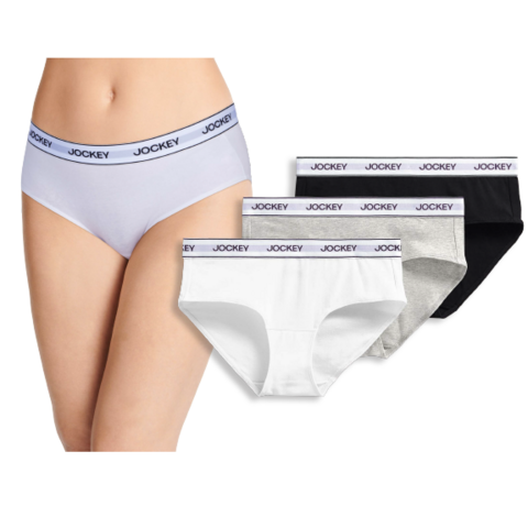 Jockey Essentials Women's Seamfree Hipster Panties, 3-Pack, Sizes S-XXXL