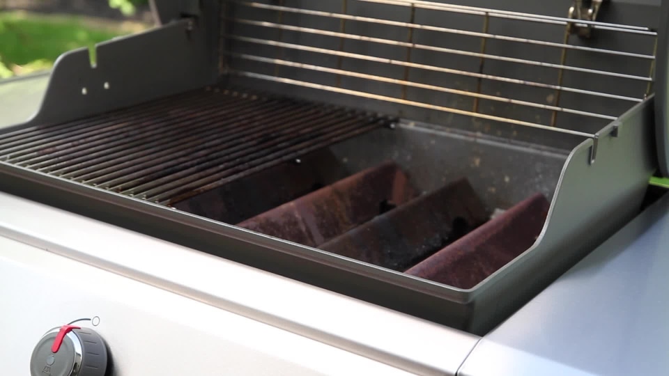 thumbnail video image 2 of Weber Cast-Iron Griddle for Genesis II and II LX 300/400/600 Gas Grill, 2 of 6