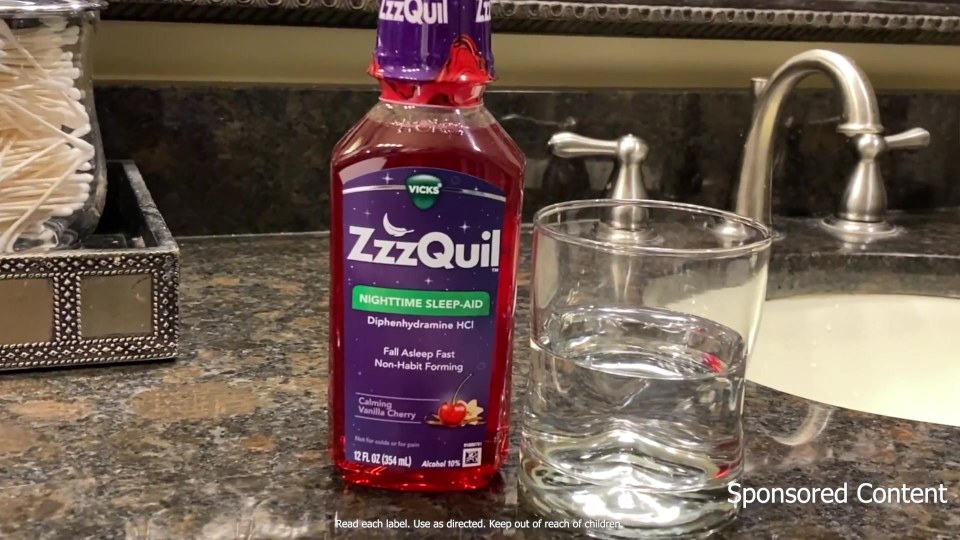 Vicks ZzzQuil Nighttime Sleep Support Liquid over the Counter