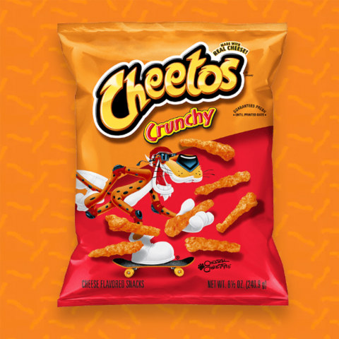 Cheetos Flamin' Hot Crunchy Cheese Flavored Snacks 2 oz. - 64/Case