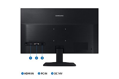 SAMSUNG S33A Series 24-Inch FHD 1080p Computer Monitor, HDMI, VA Panel,  Wideview Screen, Eye Saver & Game Mode (LS24A336NHNXZA), Black (Renewed)