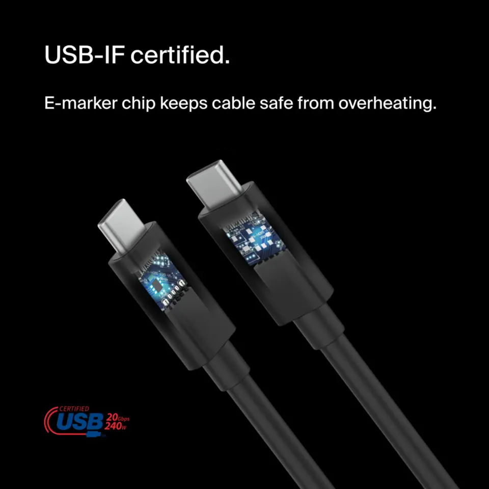 Belkin USB4 Cable 240W 6.6FT - Thumbnail 5