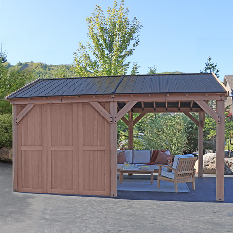 Privacy Wall for Multi-Purpose Shade Structure by Yardistry