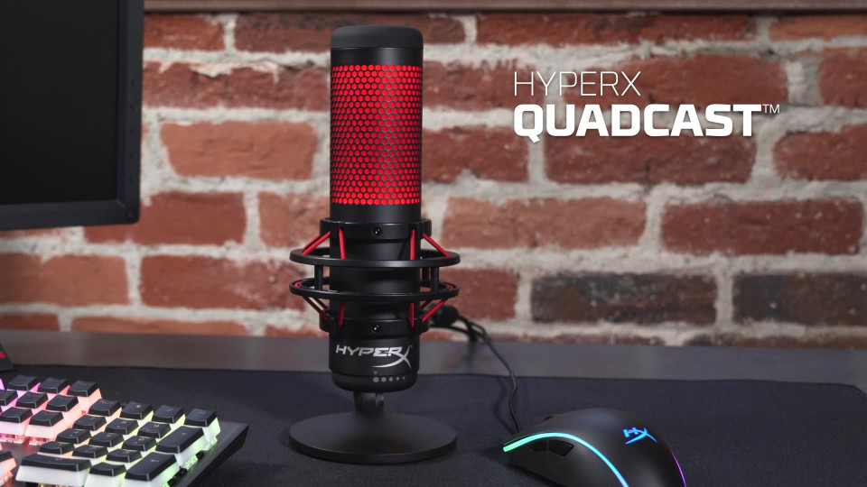 HyperX QuadCast USB Condenser Gaming Microphone, for PC, PS4 and Mac