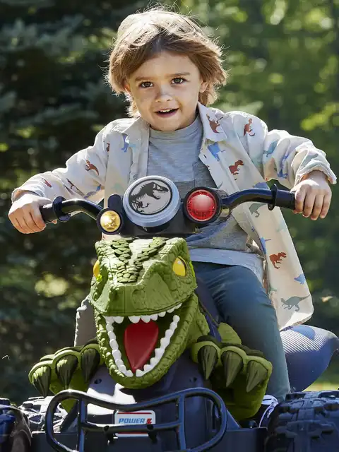 Voiture Electrique Pour Enfant Power Wheels Jurassic World Dino