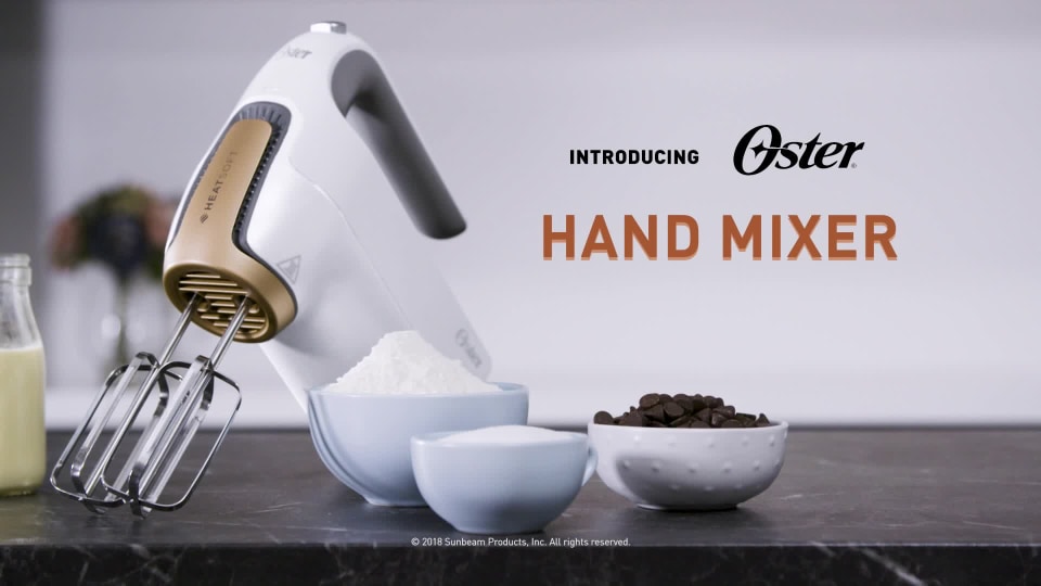  Oster HeatSoft Hand Mixer, One Size, gray: Home & Kitchen