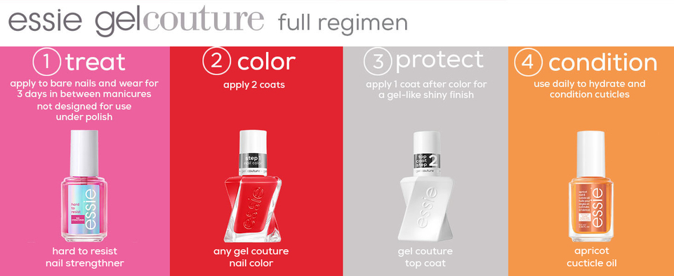 essie gel couture long-lasting nail polish, 8-free vegan, light pink, Inside  Scoop, 0.46 fl oz