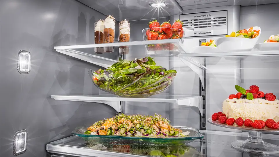 エイジフリープラス KitchenAid - 36 Inch 25.76 cu. ft French Door Refrigerator in Stainles
