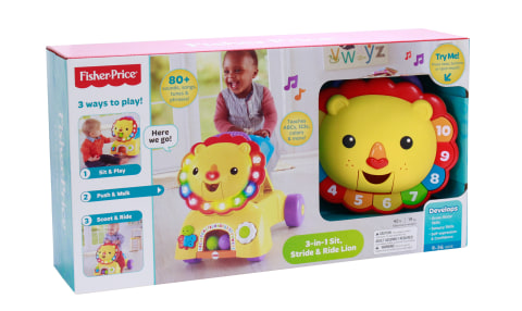 pousseur fisher price lion