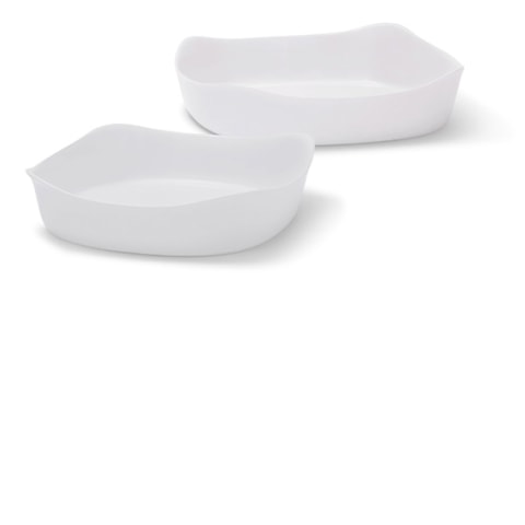  Rubbermaid Glass Baking Dish for Oven, Casserole Dish Bakeware,  DuraLite 1.75-Quart, White (with Lid): Home & Kitchen