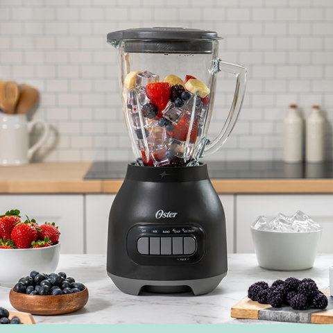 Oster Easy-to-Clean Blender with Dishwasher-Safe Glass Jar with a 20 oz.  Blend-n-Go Cup