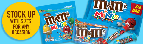 M&M's Minis Milk Chocolate Candy - 1.77 oz Mega Tube - DroneUp