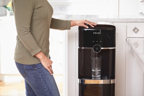 PM-1123T: Plumbed in type digital water dispenser. Touch panel control.  Single water out for hot & warm & cold water. Heat exchange system. -  PRODUCTS - PROMAKER