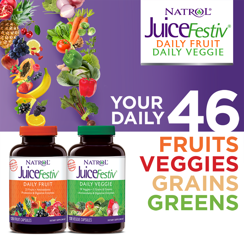 Natrol JuiceFestiv Daily Fruit & Veggie, 240 Capsules My online store