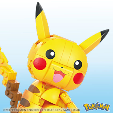 Mattel - Pokemon - Mega Construx Pokémon Pikachu conjunto de construção de  figura ㅤ, OUTRAS CONSTRUÇÕES