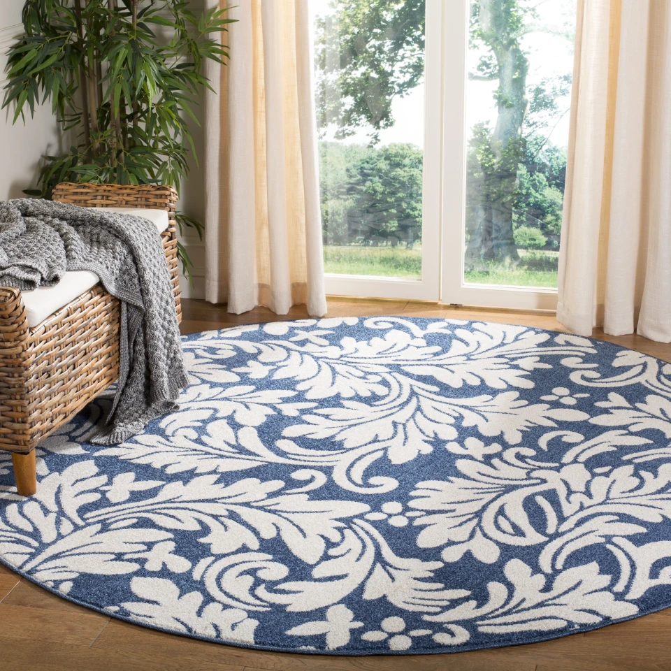 SAFAVIEH Amherst Collection AMT424S Floral Non-Shedding