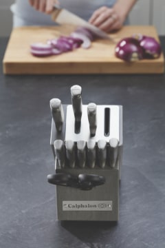 Select by Calphalon (2107629) - 12pc Stainless Steel Cutlery Knife Block  Set NEW