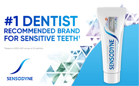 #1 dentist recommended brand for sensitive teeth