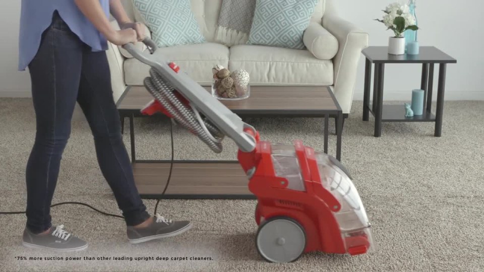 thumbnail video image 2 of Rug Doctor Deep Carpet Cleaner - Upright - Red/Gray, 2 of 12