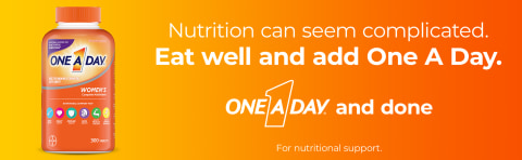 Nutrition can seem complicated. Eat well and add One A Day.