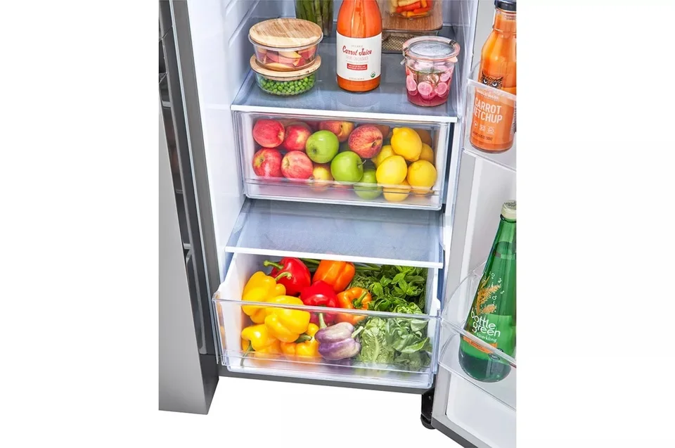 LG - LHSXS2706S - 27 cu. ft. Side-by-Side Refrigerator with