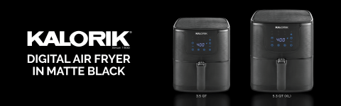 Kalorik black airfryer shop with dual layer rack