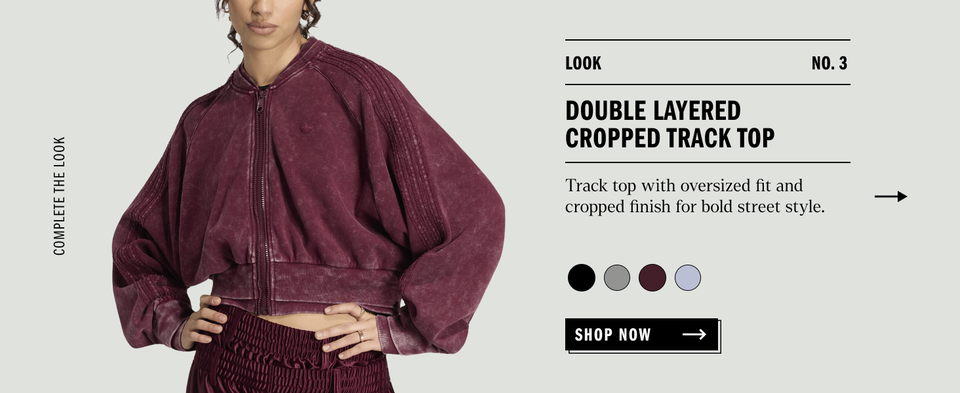 Double layered cropped track jacket