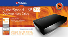 Disque Dur Externe 2,5 750GB USB 3.0 Verbatim HD HDD Store'N'Go Noir 53176